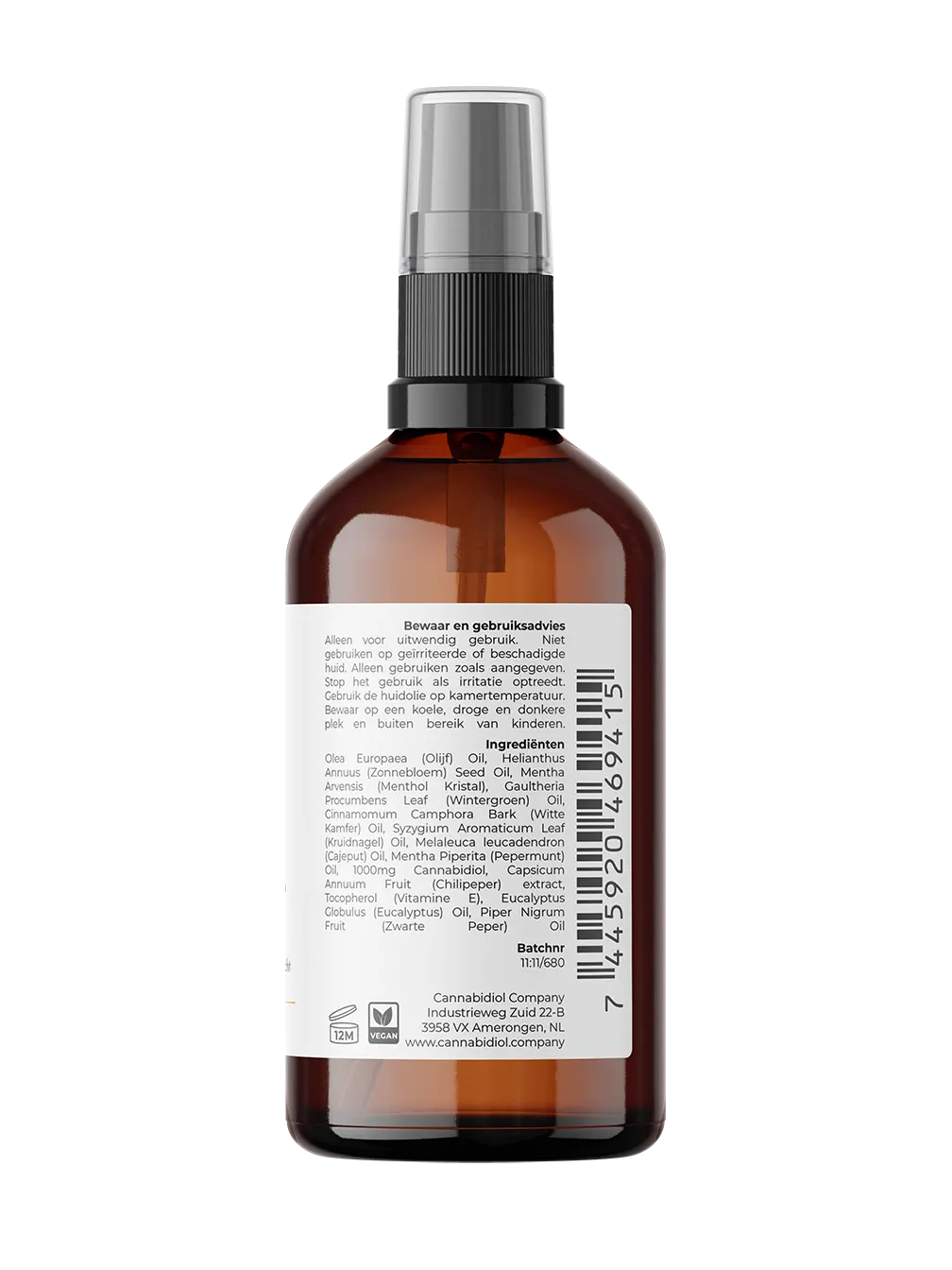 cbd spierolie muscle en joints 100ml